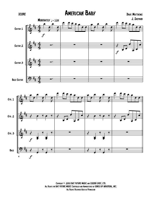 American Baby (arr. Jeremy Shepard)