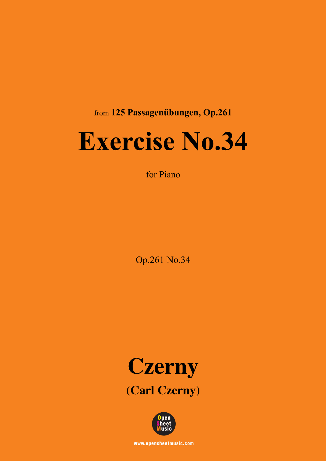 C. Czerny-Exercise No.34,Op.261 No.34 (arr. OSM Press)
