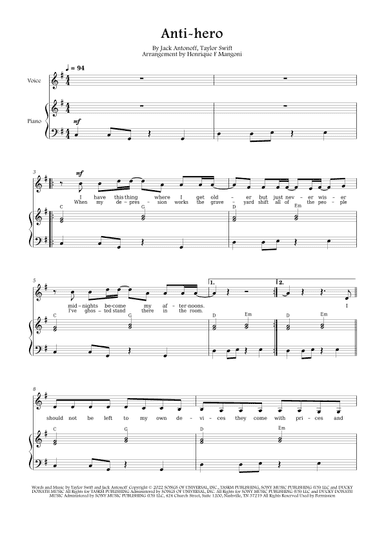 Anti-hero (arr. Henrique F Mangoni)