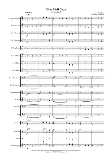 Chan Mali Chan (arr. Johnson Lee)