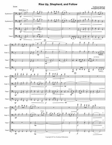 Rise Up Shepherd and Follow (arr. Art Leiby)
