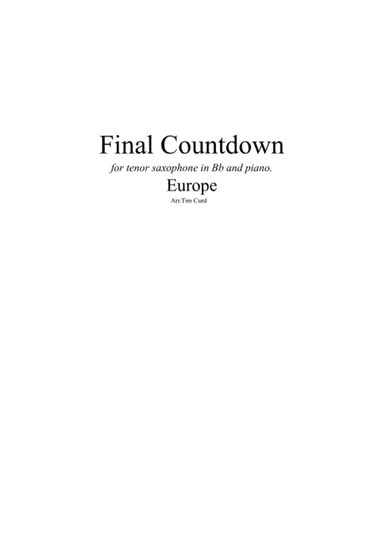 Final Countdown (arr. Tim Curd)