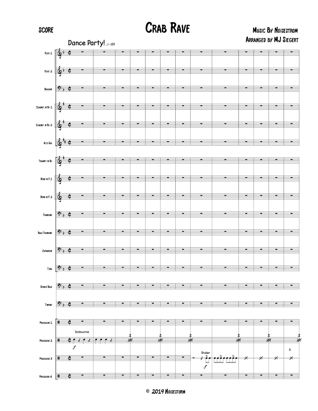 Crab Rave (arr. Mark Siegert Jr.)