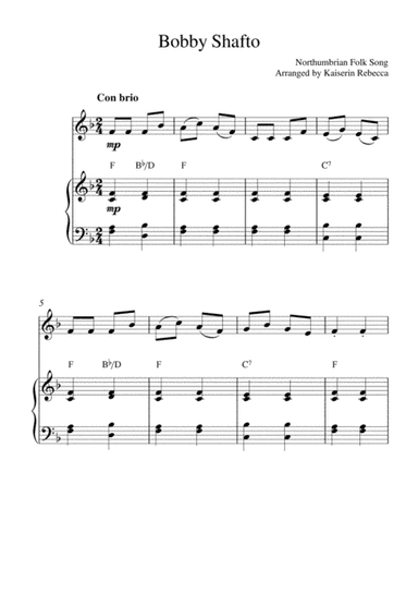 Bobby Shafto (arr. Kaiserin Rebecca)