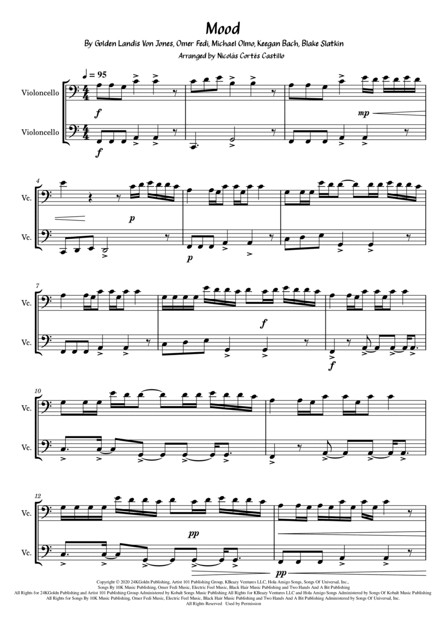 Mood (arr. Nicolás Cortés Castillo)