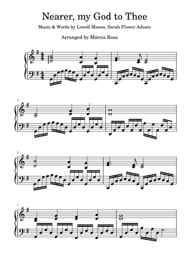 Nearer, my God, to Thee (arr. Márcia Rosa)