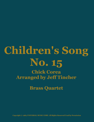 Children's Song No. 15 (arr. Jeff Tincher)