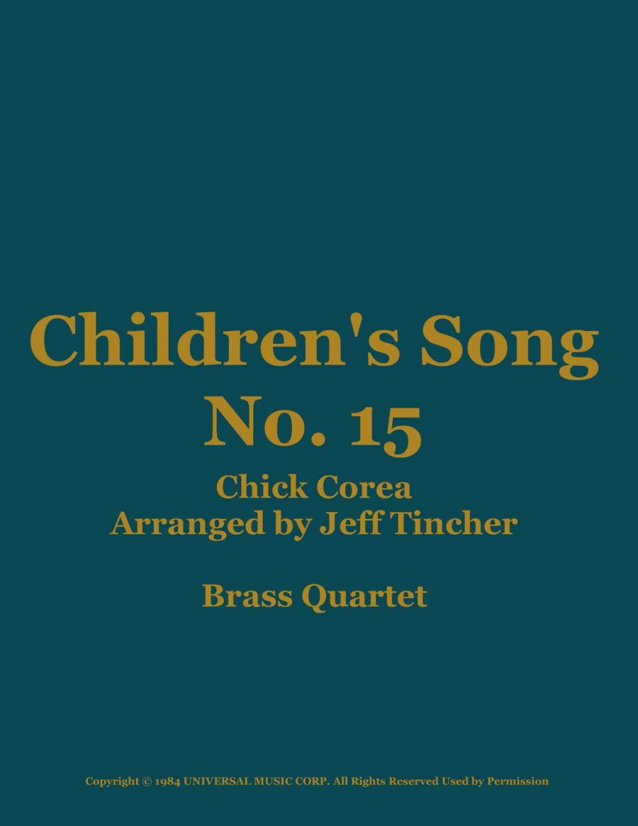 Children's Song No. 15 (arr. Jeff Tincher)