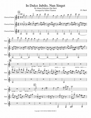 In Dulce Jubilo, Nun Singet (arr. Gilbert Taunton)