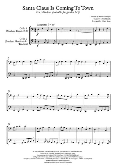 Santa Claus Is Comin' To Town (arr. Edwin Sung)