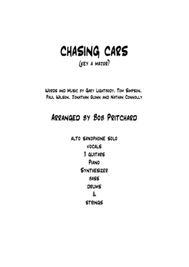 Chasing Cars (arr. Bob Pritchard)