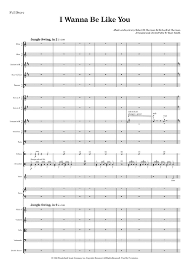 I Wan'na Be Like You (the Monkey Song) (arr. Matt Smith)