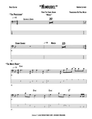 Nimrodel (arr. Accubass)