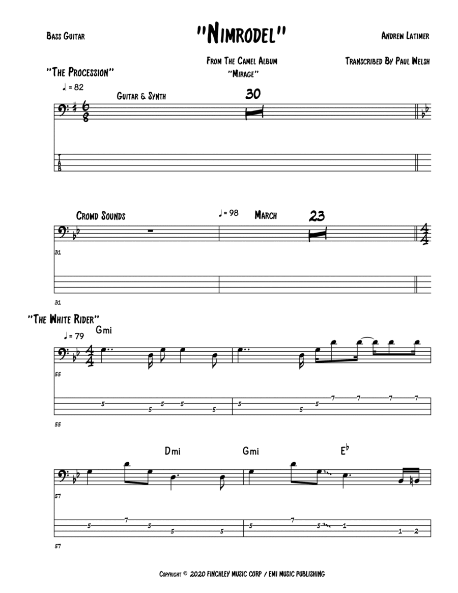 Nimrodel (arr. Accubass)