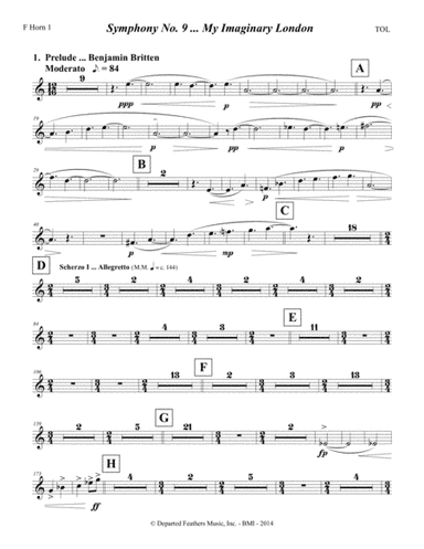 Symphony No. 9 ... My Imaginary London (2013-14) Horn in F part 1