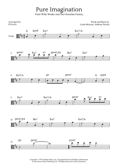 Pure Imagination (arr. BTmusic)