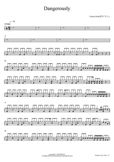 Dangerously (arr. COPYDRUM)
