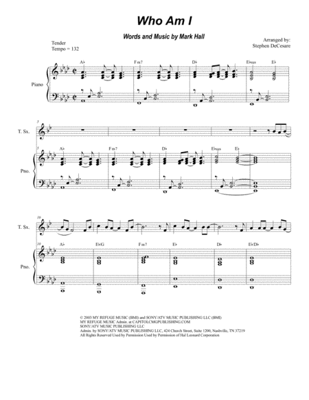 Who Am I (arr. Stephen DeCesare)