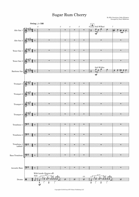 Sugar Rum Cherry (arr. Daryl McKenzie)