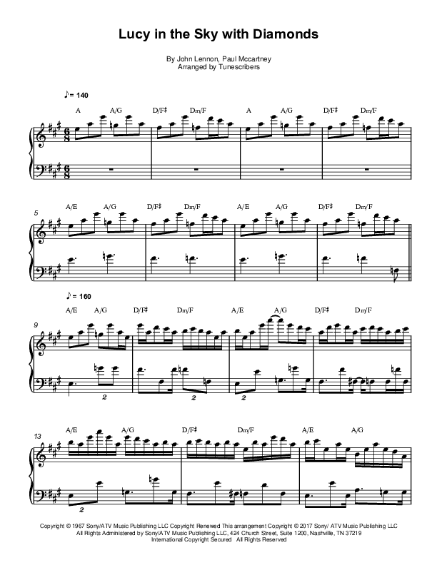 Lucy in the Sky with Diamonds (arr. Tunescribers)