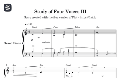 Study of Four Voices III