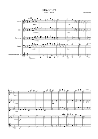 Silent Night - Wood Group (arr. Vinícius Louzada)