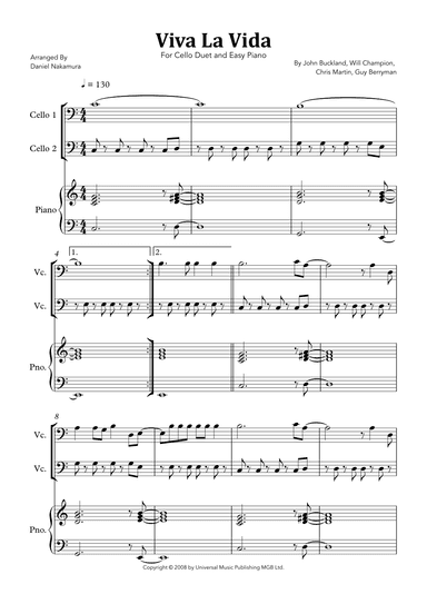 Viva La Vida (arr. Daniel Nakamura)
