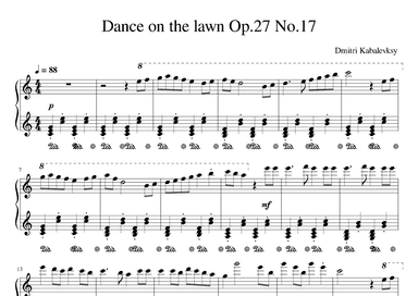 Dance On The Lawn (arr. Gianluca Giovannetti)