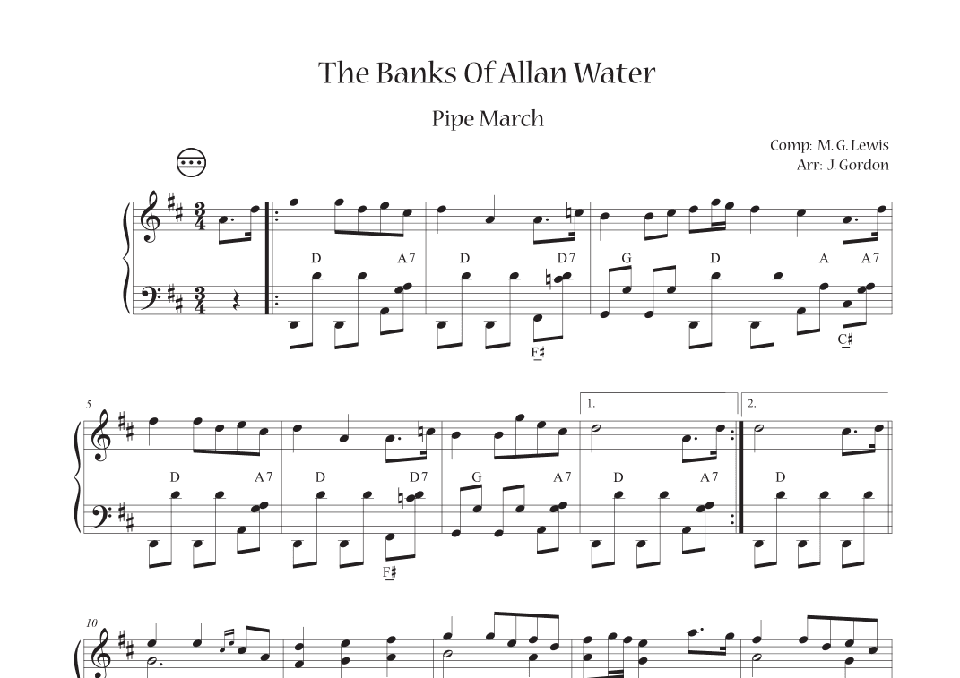 The Banks Of Allan Water (arr. Julia Gordon)