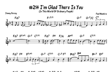 I'm Glad There Is You (in This World Of Ordinary People) (arr. John Fries)
