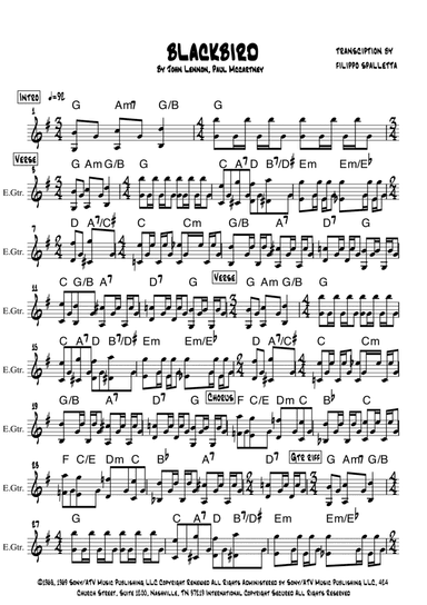 Blackbird (arr. Filippo Spalletta)