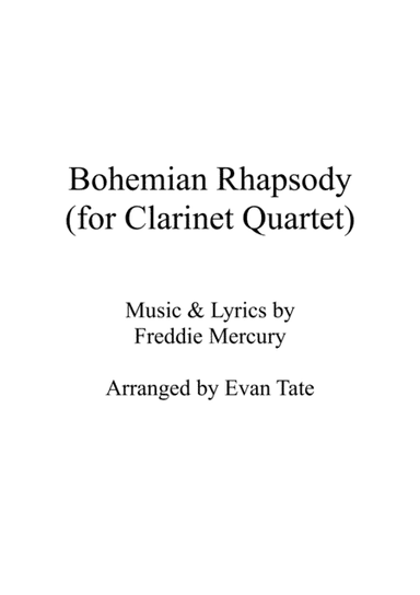 Bohemian Rhapsody (arr. Evan Tate)