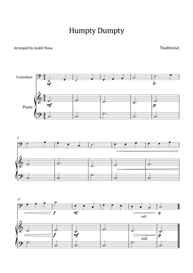 Humpty Dumpty (arr. André Nusa)