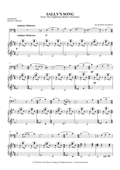 Sally's Song (arr. S Carlile)