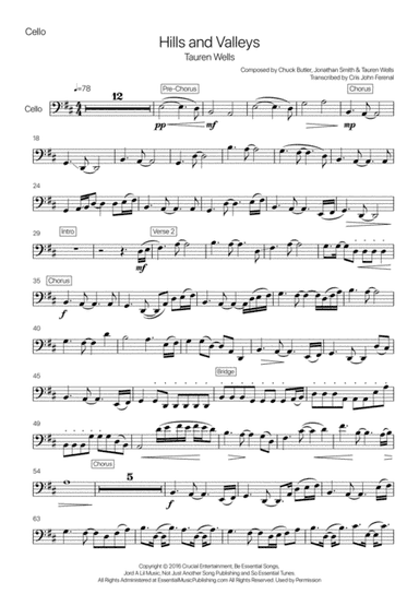 Hills And Valleys (arr. Cris John Ferenal)