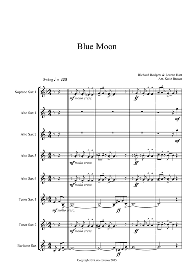 Blue Moon (arr. Katie Brown)