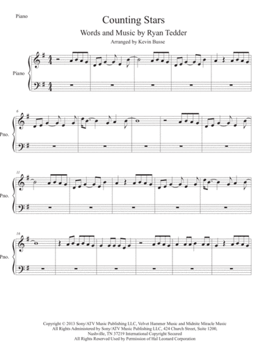 Counting Stars (arr. Kevin Busse)