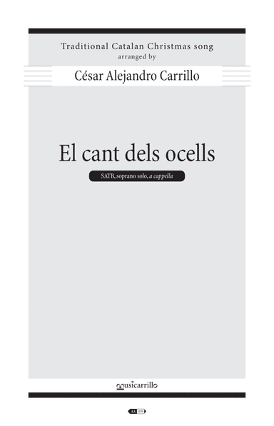El cant dels ocells (The Singing of the Birds) (arr. Cesar Alejandro Carrillo)