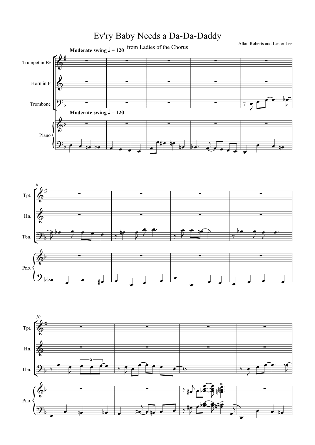 Ev'ry Baby Needs A Da-da-daddy (arr. Dominic McGonigal)