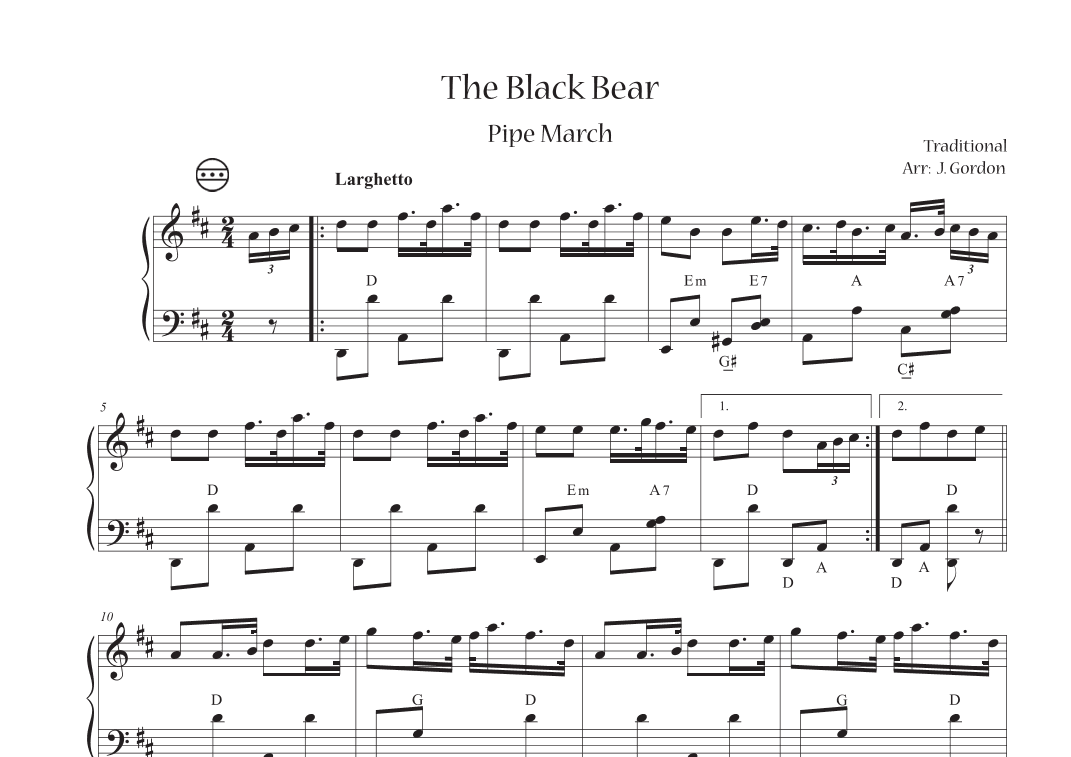 The Black Bear (arr. Julia Gordon)