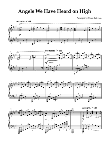 Angels We Have Heard on High (arr. Chase Peterson)