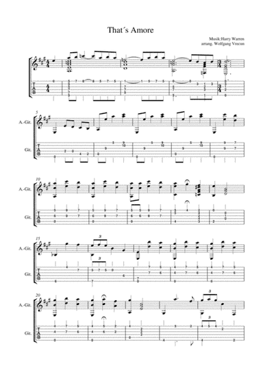 That's Amore (That's Love) (arr. Wolfgang Vrecun)