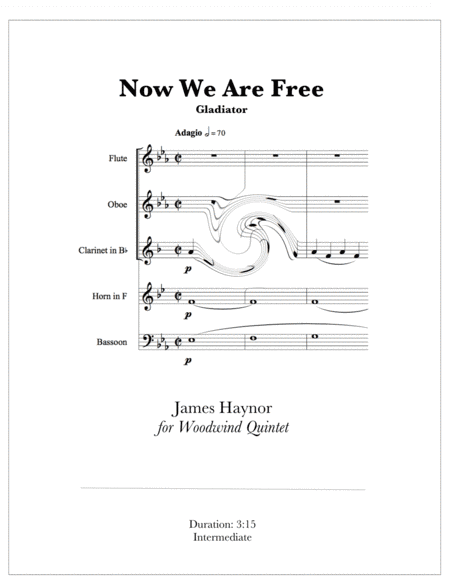 Now We Are Free (arr. Adelina, James Haynor)