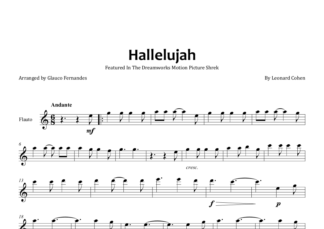 Hallelujah (arr. Glauco Fernandes)