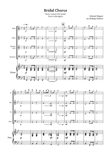 Bridal Chorus (Here Comes The Bride) (arr. Rodrigo Faleiros)