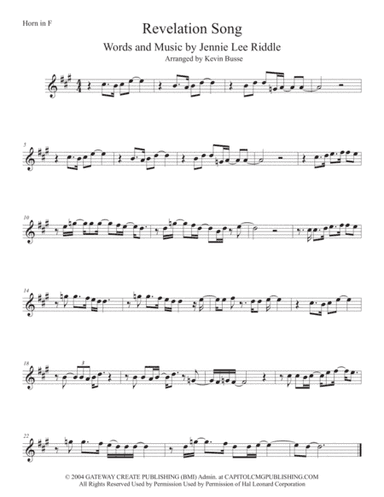 Revelation Song (arr. Kevin Busse)