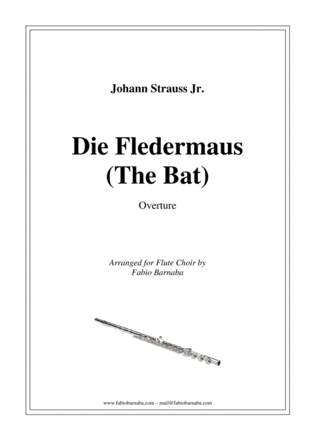 Die Fledermaus (The Bat) - Overture for Flute Choir (arr. Fabio Barnaba)