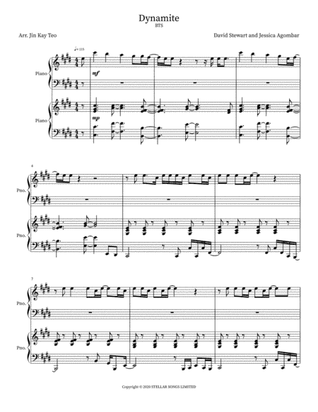 Dynamite (arr. Jin Kay Teo)