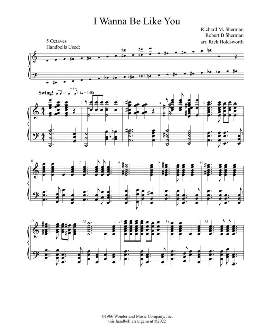 I Wan'na Be Like You (the Monkey Song) (arr. Rick Holdsworth)