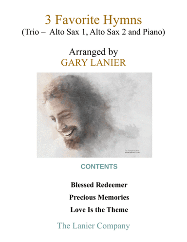 3 FAVORITE HYMNS (Trio - Alto Sax 1, Alto Sax 2 & Piano with Score/Parts) (arr. Gary Lanier)